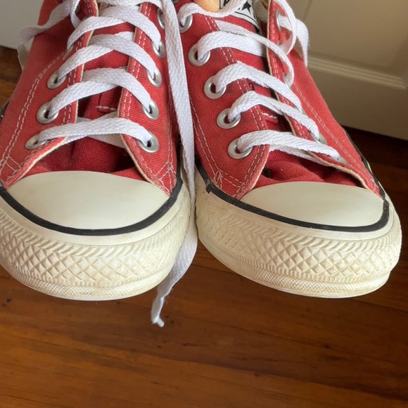 Converse Red Chuck Taylor All-Star Sneakers - Picture 5 of 9